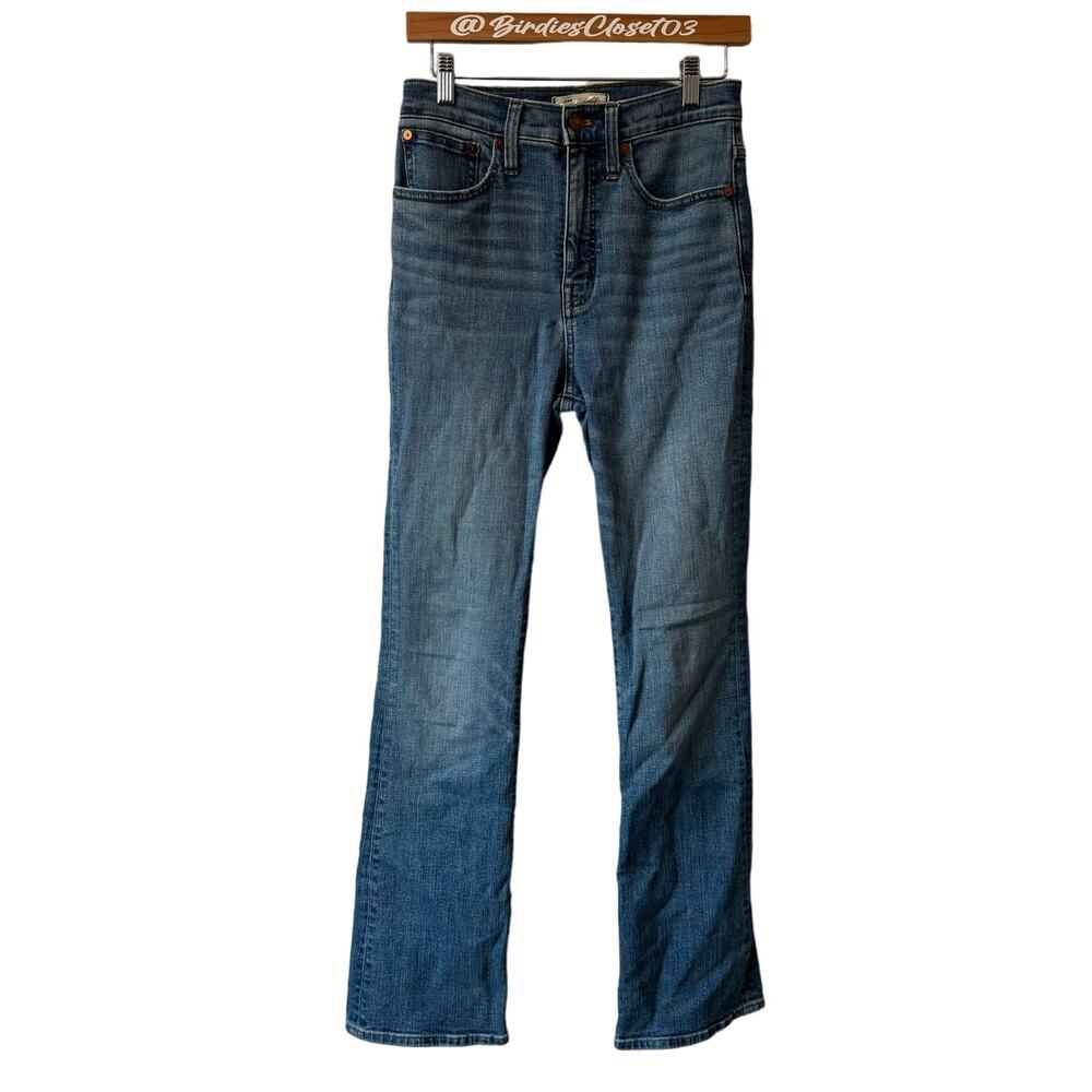 Madewell High Rise Skinny Flare Denim Stretch Casual Jeans Blue 26
